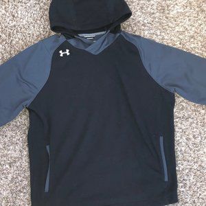 Large Black and Gray Underarmour Hoodie